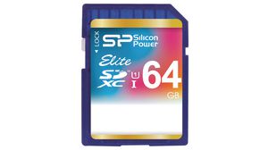 Paměťová karta, SD, 64GB, 85MB/s, 15MB/s, Modrý