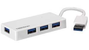USB Hub, USB-A Plug, 3.0, USB Ports 4, USB-A Socket