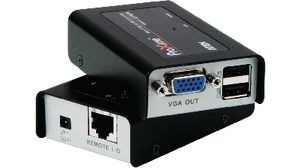 KVM-laajennin, mini, VGA, USB 100m 1280 x 1024