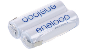 Genopladelig batteripakke, Ni-MH, 2.4V, 1.9Ah