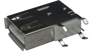 USB-Steckverbinder, Buchse, USB-A 2.0, Rechter Winkel, Positionen - 4
