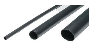 Heat-Shrink Tubing Ethylene-Vinyl Acetate, 6 ... 28mm, Black, 1.2m