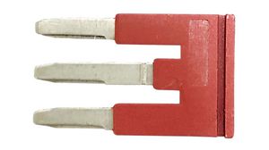 Plug-In Bridge, 3 Poles, 14.1mm, Red