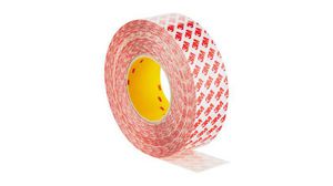 GPT -020F Clear Double Sided Plastic Tape, 0.202mm Thick, PP Backing, 50mm x 50m
