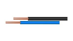 Ensemble toron électrique PVC 0.35mm² Cuivre étamé Black, Blue 3071 30.5m