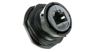Industrial Connector, A Coded RJ45 Receptacle CAT6a Straight