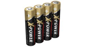 Primary Battery, Alkaline, AAA, 1.5V, X-Power, Pack of 4 pieces