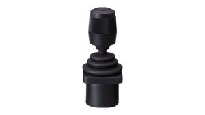 Joystick with Hall Effect Sensor HFX Push Button 36° Axes 3 Black Stranded Wires, 100 mm