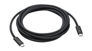 Kabel Zástrčka USB C - Zástrčka USB C 3m USB 4.0 Černá