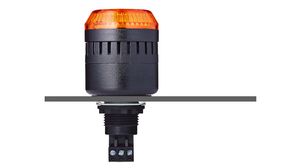 LED-Einbausummer, Orange, M22, 24 VAC/VDC, 98dB, Durchgehend / Pulston, 45mm, ELM