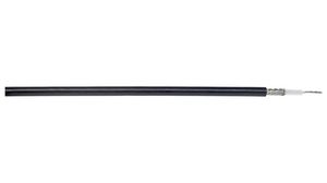 Koaxiális kábel RG-58 PVC 4.95mm 50Ohm Ónozott réz Fekete 100m