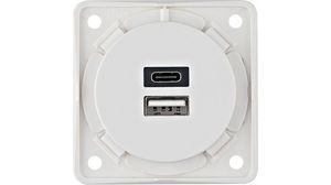 Wall Outlet INTEGRO 1x USB Flush Mount 3.6A 230V White