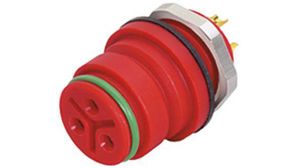 Circular Connector, 5 Contacts, Panel Mount, Miniature Connector, Socket, Female, IP67, 720 Series