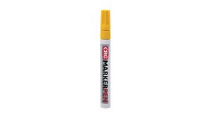 Marker Pen, Yellow, Permanent, Fine, 1pcs