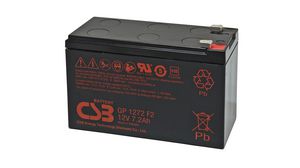 Rechargeable Battery, Lead-Acid, 12V, 7.2Ah, Blade Terminal, 6.3 mm