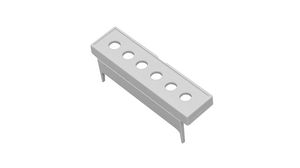 Terminal Guard 7.5mm Drilled Holes Size 3 52.8mm Polycarbonate Light Grey