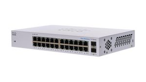 Ethernet-switch, RJ45-porter 24, 1Gbps, Uadministrert
