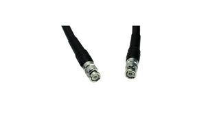 RF Cable Assembly, 50Ohm, BNC Male Straight - BNC Male Straight, 10m, Black