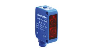 Photoelectric Sensor with Background Suppression PNP 300mm 1ms 30V 100mA LED, Red M8 IP67 LHR