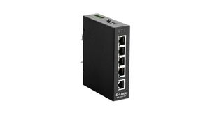 Ethernet Switch, RJ45 Ports 5, 1Gbps, Layer 2 Unmanaged