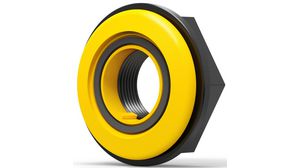 Mounting Adapter, 16.2 ... 22.3mm Black / Yellow EAO 61 Series