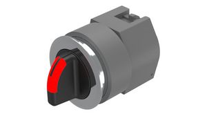 Selector Switch Actuator, 2 Positions Latching Function Short Lever Black / Grey IP65 EAO 04 Series