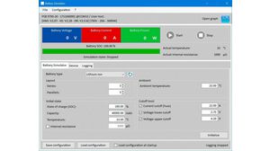 Simulatiesoftware voor loodzuurbatterijen - PSB 9000 / PSB 10000
