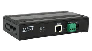 Serial Device Server, 100 Mbps, Serial Ports - 4, RS232 / RS422 / RS485 Euro Type C (CEE 7/16) Plug