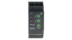 GIC Voltage Monitoring Relay, 3 Phase, DPDT, DIN Rail