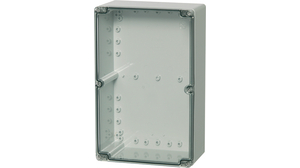 Plastic Enclosure Euronord 250x125x160mm Light Grey / Transparent Polycarbonate IP66 / IP67