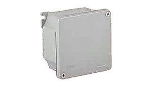 GWconnect Enclosure Die-cast Aluminum S-8000 Series External Mounting Flanges 101 x 101 x 58mm Grey RAL 9006