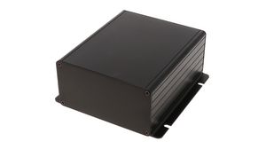 Enclosure with Integrated Flanges, Extruded Aluminium, 120x123x53mm, Black Anodized, IP54