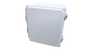 Type 4X Junction Box with Solid Snap Latch Cover, 261x156x306mm, Polyester, Grey