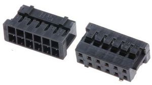 Hirose, DF11 Female Connector Housing, 2mm Pitch, 12 Way, 2 Row