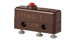 Microrupteur SM, 5A, 1CO, 0.83N, Piston broche
