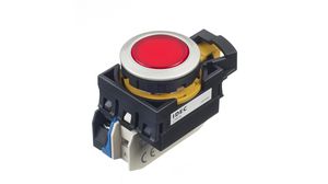 Illuminated Pushbutton Switch Momentary Function 1NO 250 VAC / 24 VDC LED Red None