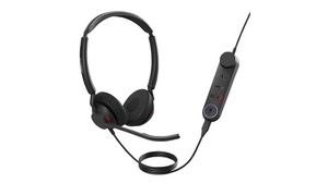 USB-C Headset with Inline Link, MS, Engage 50 II, Stereo, On-Ear, 20kHz, USB, Black