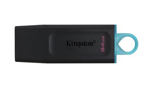 USB-Stick, DataTraveler Exodia, 64GB, USB 3.2, Schwarz / Blau