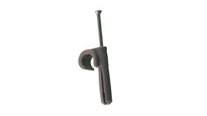 Cable Clip, Plug-In, Polyamide, Grey, 8 ... 10mm