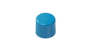Snap-On Switch Cap Cylindrical 10mm Blue Polycarbonate NKK D/E/M/M2 Series Miniature Pushbutton Switches