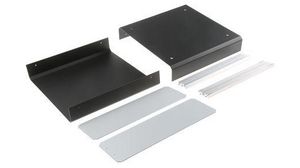 METCASE Unicase Black Aluminium Instrument Case, 260 x 250 x 90mm
