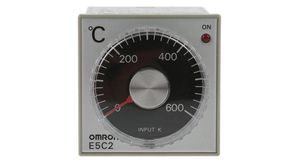 E5C2 On/Off Temperature Controller, 48 x 48mm, 100 ... 240 V ac Supply Voltage