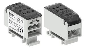 OJL Connector, Screw, 2 Poles, 1kV, 80A, 2.5 ... 16mm², Grey