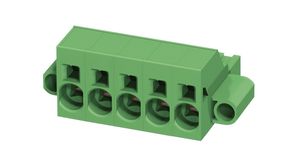 Wire-To-Board Terminal Block, 10.16mm Pitch, Straight, Spring Clamp, 2 Poles