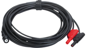 Test Lead, BNC Plug - Banana Plug, 4 mm, 5m, Black