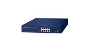 Ethernet-kytkin, RJ45-portit 8, 10Gbps, Ilman hallintotoimintoja
