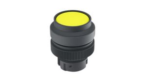 Leuchtdrucktaster-Betätiger mit schwarzem, vorstehendem Frontring Tastend Runde Taste Gelb IP65 RAFIX 22 QR