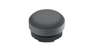 Pushbutton Actuator with Black Frontring Protective Cap Momentary Function Round Button Black IP65 / IP6K9K RAFIX 22 FS+