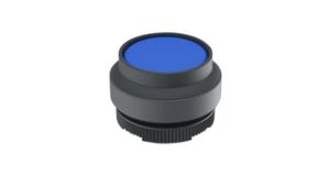 Pushbutton Actuator with Black Raised Frontring Momentary Function Round Button Blue IP65 RAFIX 22 FS+
