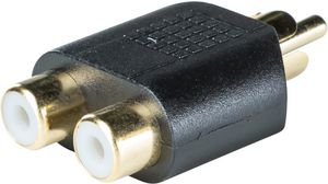 Mono-audioadapter, Lige, RCA-stikdåse - RCA-stik